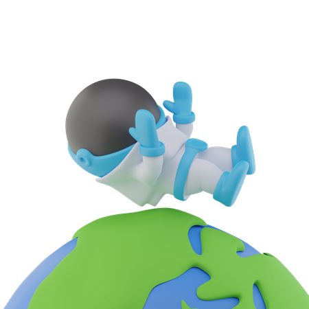 Globe d'astronaute  3D Icon