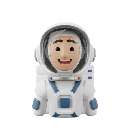 Astronaute mâle  3D Icon