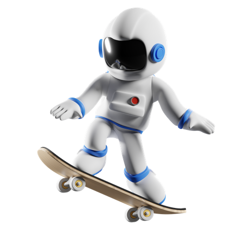 Patinage astronaute  3D Illustration