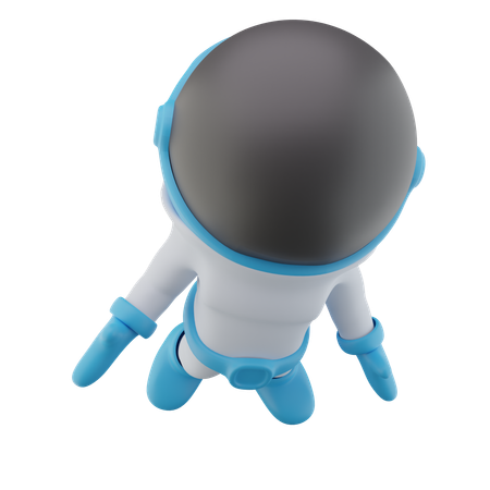 Astronaute volant  3D Icon