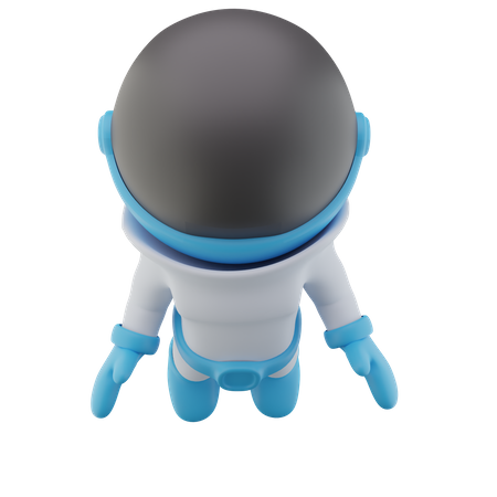 Astronaute volant  3D Icon