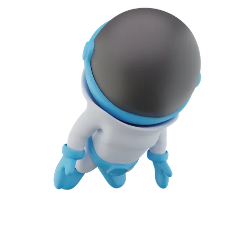 Astronaute volant  3D Icon