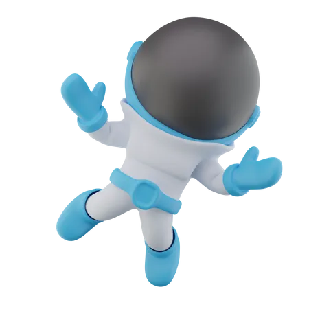 Astronaute volant  3D Icon