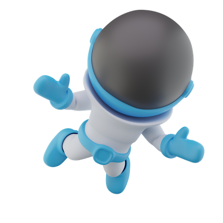 Astronaute volant  3D Icon