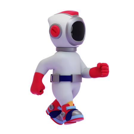 Astronauten gehen  3D Icon