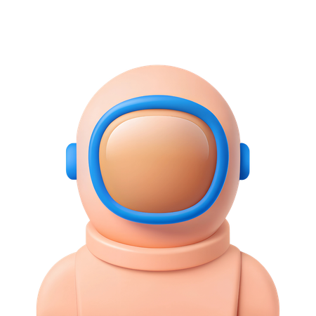 Astronautenhelm  3D Icon