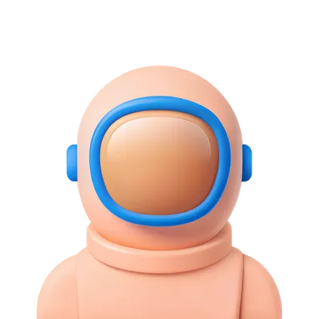 Astronautenhelm  3D Icon