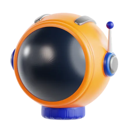 Astronautenhelm  3D Icon