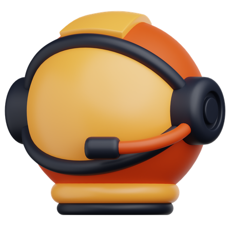 Astronautenhelm  3D Icon