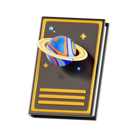 Livro de astronomia  3D Icon