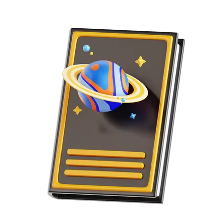 Livro de astronomia  3D Icon