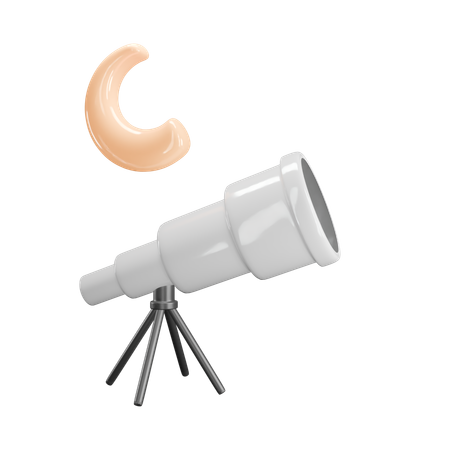 Astronomical telescope  3D Icon