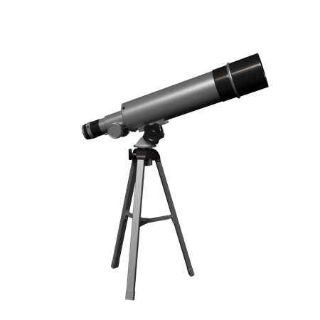 Astronomical Telescope  3D Icon