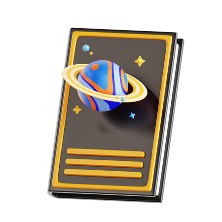 Astronomie Buch  3D Icon