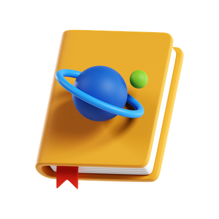 Astronomie Buch  3D Icon