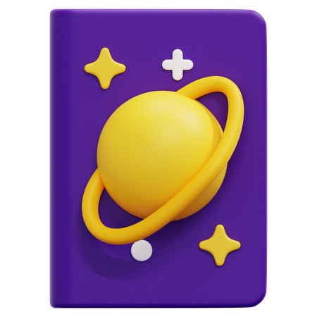 Astronomie Buch  3D Icon