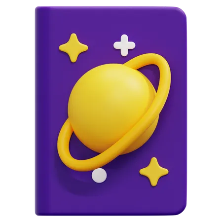 Astronomie Buch  3D Icon