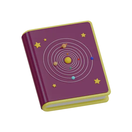 Astronomie Buch  3D Icon