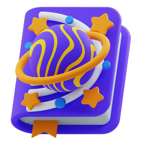 Astronomie Buch  3D Icon