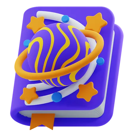 Astronomie Buch  3D Icon