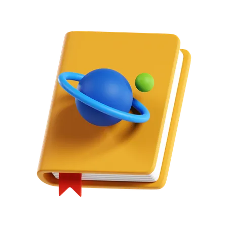 Astronomie Buch  3D Icon