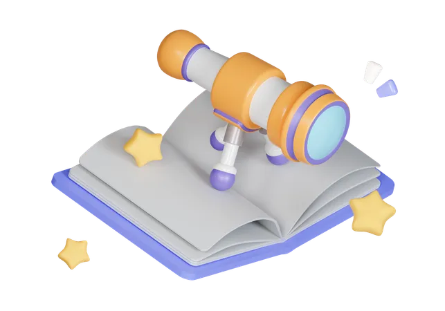 Astronomy Book  3D Icon