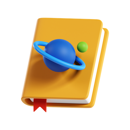天文学の本  3D Icon