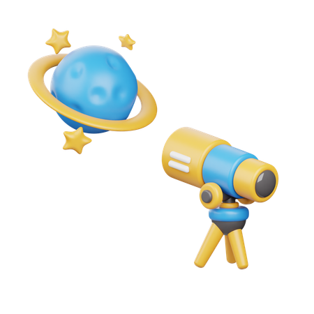 Astronomy Research  3D Icon