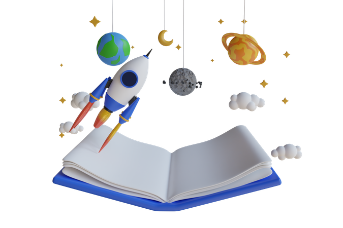 Astronomy Science And Education  3D Illustration