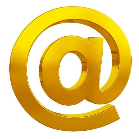 At Email Sign  3D Icon