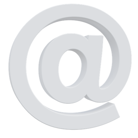 At Email Sign  3D Icon