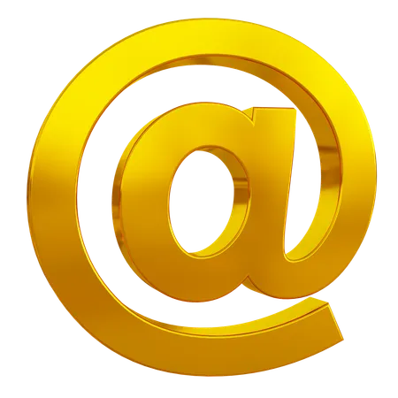 At Email Sign  3D Icon