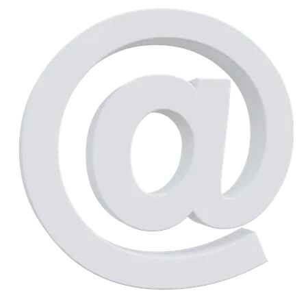 At Email Sign  3D Icon