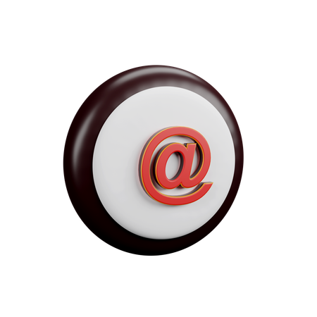 At Sign  3D Icon