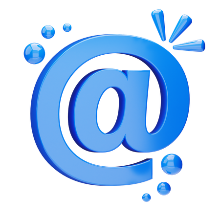 At Sign  3D Icon
