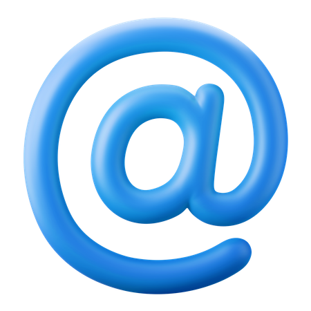 At Sign Email  3D Icon