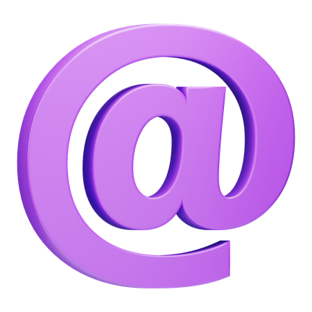 At-Zeichen  3D Icon