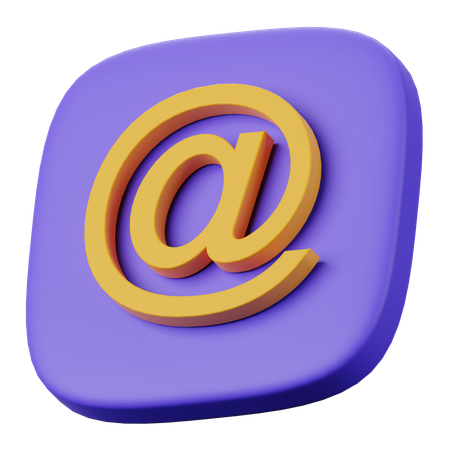 At-Zeichen  3D Icon