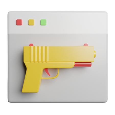 Ataque cibernético  3D Icon