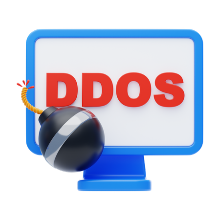 Ataque DDOS  3D Icon