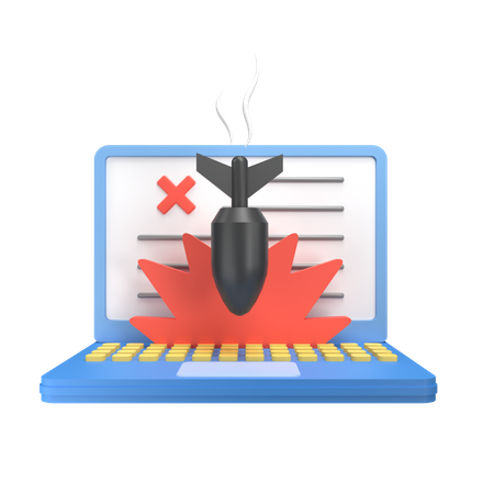 Ataque DDOS  3D Icon