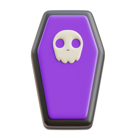 Ataúd de halloween  3D Icon