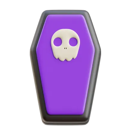 Ataúd de halloween  3D Icon