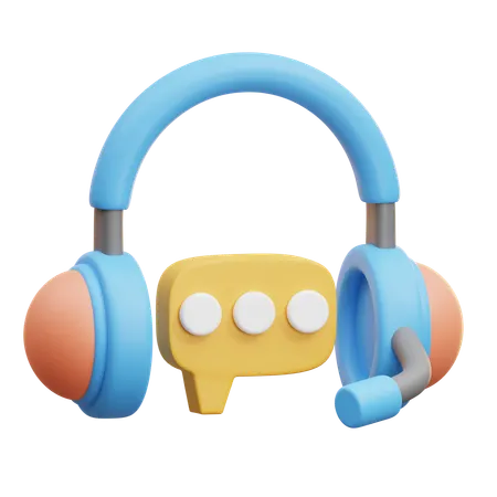 Atención al cliente  3D Icon