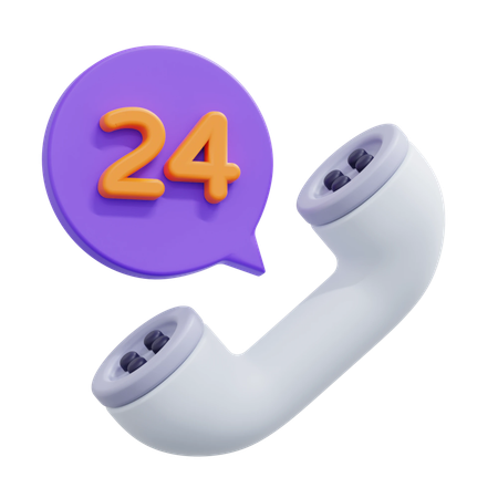 Servicio al cliente 24 horas  3D Icon