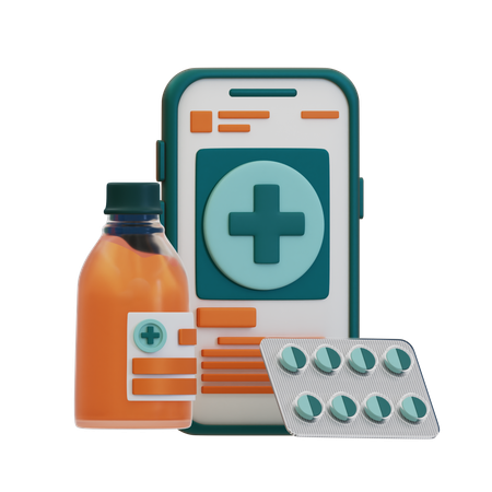 Atención médica móvil  3D Icon