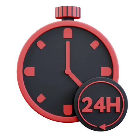 Atendimento 24 horas  3D Icon