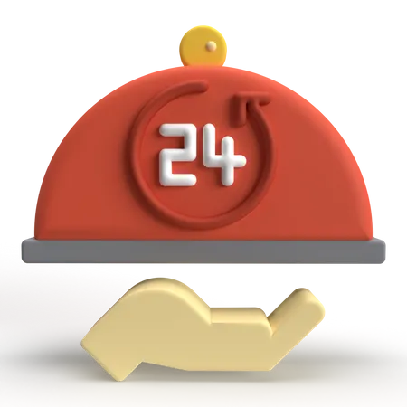 Atendimento 24 horas  3D Icon