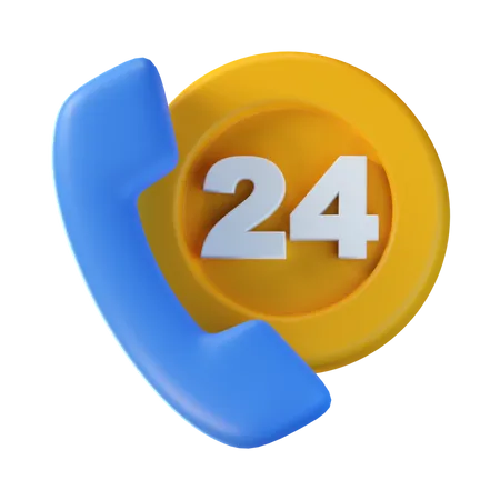 Atendimento ao cliente 24 horas  3D Icon