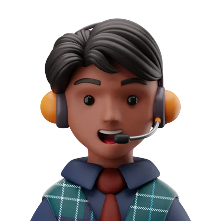 Apoiador do cliente  3D Icon